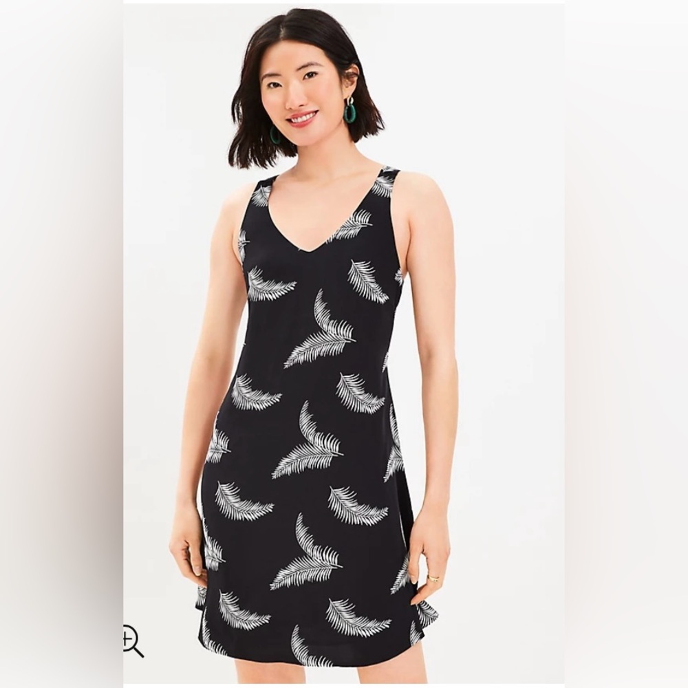 Loft Criss Cross Back Swing Dress